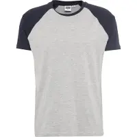 Urban Classics T-Shirt bleu marine / gris chiné