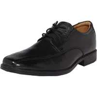 Clarks Shoes pour homme. 26110310 Tilden Walk chaussures en cuir noir (41.5), Plat, Lacets, Casuel, Classique
