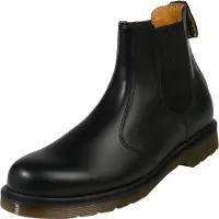 Dr. Martens Boots 2976 CHELSEA BLACK SMOOTH femmes - Noir - 44