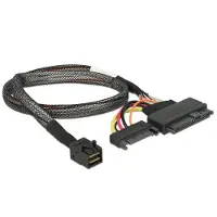 DeLOCK Cable SFF-8643 Stecker > U.2 SFF-8639 Stecker + SATA Strombuch