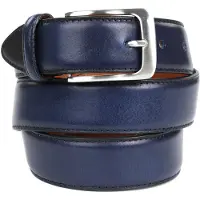 Profuomo Ceinture Cuir Marine Bleu foncé Bleu taille 115