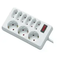 REV Multiprise Socket Line 9 Fold 1.4 M With Switch