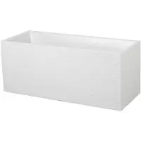Eda Jardinière Graphit 98 L - 99.5 x 39 x 43 cm - Blanc