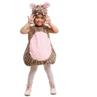 MOM Hippo Stuffed Girl Costume Rose 12-24 Months Enfants