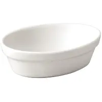 Olympia Plat de service ovale en porcelaine blanche | 6 pièces