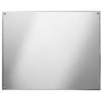 Franke Miroir , modèle RODAN, en acier inoxydable, dimensions 400x300x1 mm, fixation visible