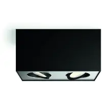 Philips Lampe Box 2 lumières noir