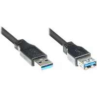 GOOD CONNECTIONS - Rallonge de câble USB - USB type A (M) pour USB type A (F) - USB 3.0 - 50 cm - noir