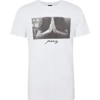 Mister tee T-Shirt 'Pray' gris / blanc