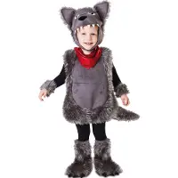 MOM Little Wolf Junior Costume Violet 5-6 Years Enfants