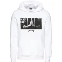 Mister tee Sweat-shirt 'Pray' gris / noir / blanc