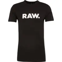 G-Star T-Shirt 'Holorn' noir / blanc