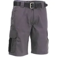 Herock Bermuda de travail Tyrus Gris Clair 3XL