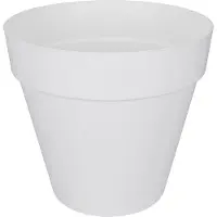 Elho Pot De Fleur Rond Loft Urban Avec Roues Ø 60 X H.53 Cm - Blanc