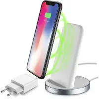 Cellularline Station de charge sans fil iPhone Blanc