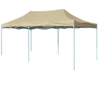 vidaXL Tente pliante Pop-Up 3x6 m blanc crème