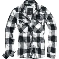 Brandit Chemise gris chiné / noir / blanc