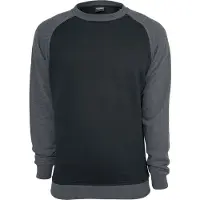 Urban Classics Sweat-shirt gris foncé / noir