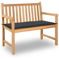 vidaXL Coussin de banc de jardin anthracite 100x50x4 cm tissu oxford