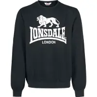 Lonsdale Sweat-shirt 'Go Sport' noir / blanc