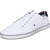 Tommy Hilfiger Baskets basses 'Harlow' rouge / noir / blanc