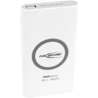 Ansmann Powerbank 8.8 Lithium Polymère (Lipo) 8000 Mah Recharge Sans Fil Blanc