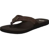 Quiksilver Carver Suede Flip Flops Noir EU 41 Homme