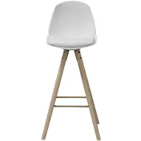 Actona Chaise de bar Oslo bois blanc
