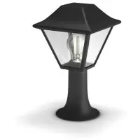 Philips myGarden Lampe de socle Alpenglow, noir, diffuseur en verre, éclairage de jardin, éclairage extérieur