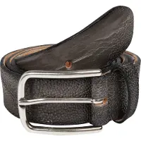 Vanzetti Ceinture brun foncé / argent