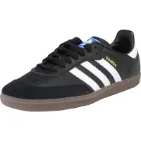 Adidas Baskets basses 'Samba' bleu / or / noir / blanc