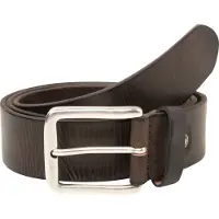 Vanzetti Ceinture brun foncé / argent