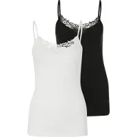 ONLY Haut 'ONLKira' noir / blanc