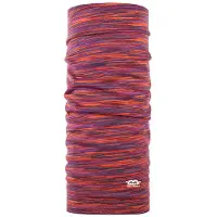 P.A.C. Unisexe, Cagoule + tour de cou, Merino Wool Multifunktionstuch, Orange, Rose, Taille unique