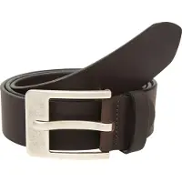 Vanzetti Ceinture brun foncé / argent