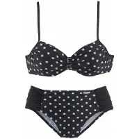 LASCANA Bikini noir / blanc