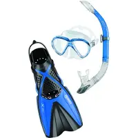 Mares Aquazone Set X One Marea Snorkeling Set Bleu EU 35-38