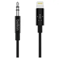 Belkin Câble Lightning vers 3,5 mm 1,8 m Matière Synthétique Noir
