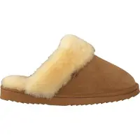 Warmbat Flurry Pantoffels Open - Cognac - Maat 38