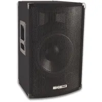 Velleman ENCEINTE SONO NOIRE 12" TRAPEZOIDALE 2 VOIES AVEC GRILLE, 500W