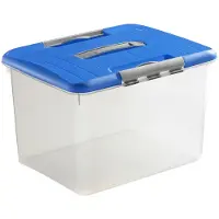 Curver Optima Box Blue 30l Avec Poignée (34 cm, 30 l)
