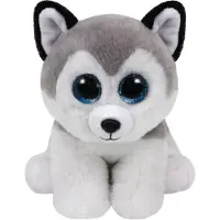 TY Peluche Buff Husky avec yeux brillants, Beanie Classic 25 cm Peluche