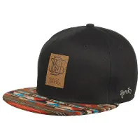 Djinns Casquette 'Aztec' bleu / marron / rouge cerise / noir