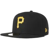 New Era Casquette ajust e 59FIFTY pour homme des Pirates de Pittsburgh , collection Game Authentic, noire, taille 7 5/8