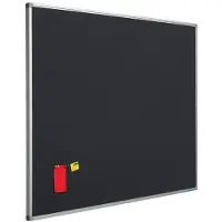 Smit Visual Plateau de bureau noir - panneau de 16 mm