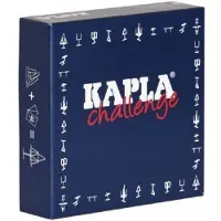 Kapla Kit de construction - Challenge Français 12 cartes de défi 16 planches naturelles