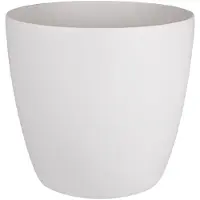 Elho Brussels Rond Wielen 35 - Grand pot de fleurs d'intérieur - Plastique 100 % recyclé - Ø 35 x H 33 cm - Blanc