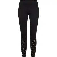 Urban Classics Leggings 'Eyelet' noir