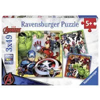 Ravensburger Puzzles Avengers 3x49 pièces pour enfants à partir de 5 ans