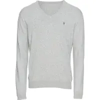 Ralph Lauren Pull-over 'LS SF VN PP-LONG SLEEVE-SWEATER' gris